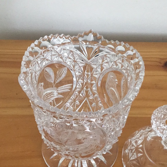 hofbauer Accents Vintage Hofbauer Crystal Candy Dish With Lid